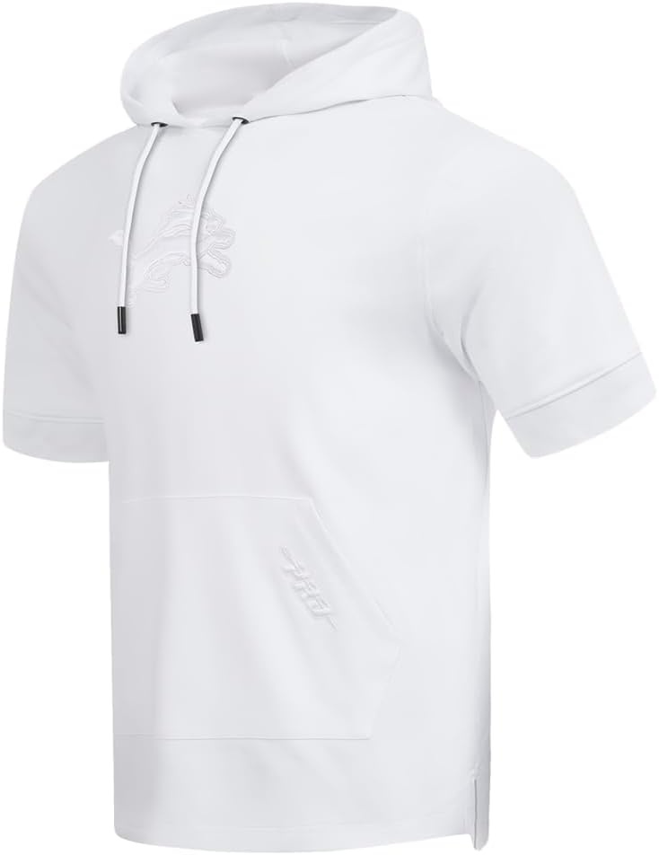 image:imagePro Standard Mens NFL Out Cotton Double Knit Short Sleeve HoodieWhite