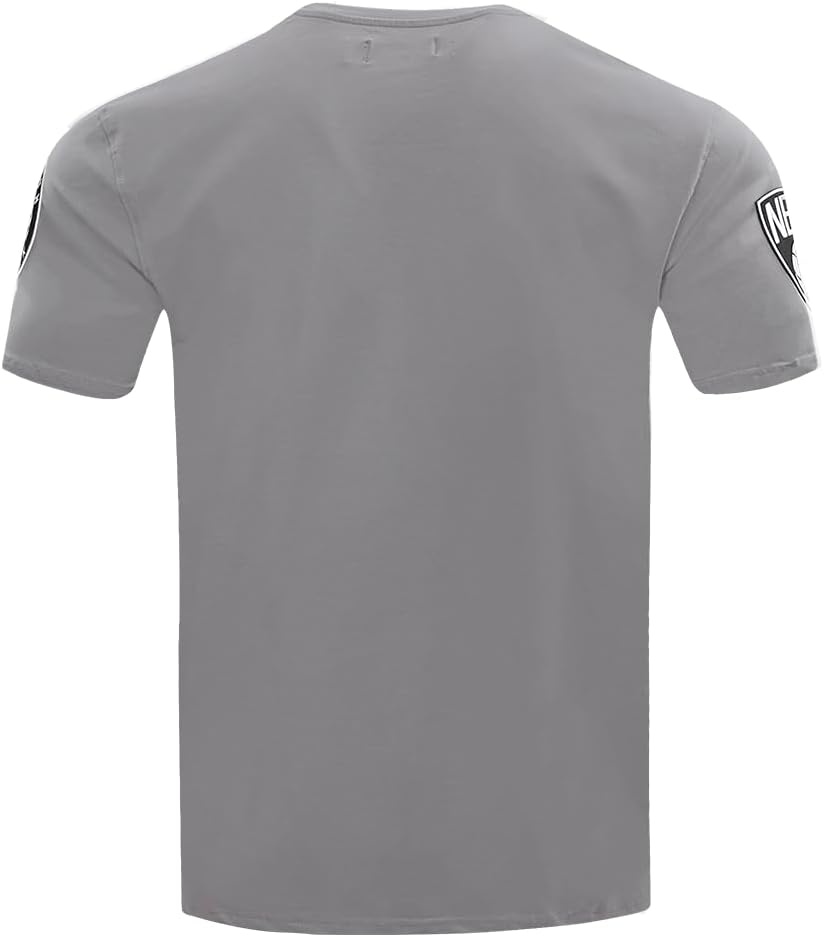 image:imagePro Standard NBA Mens Mens NBA Classic Chenille Cotton Single Jersey Short Sleeve TeeGrey
