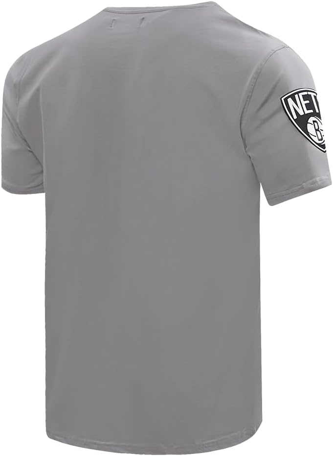 image:imagePro Standard NBA Mens Mens NBA Classic Chenille Cotton Single Jersey Short Sleeve TeeGrey