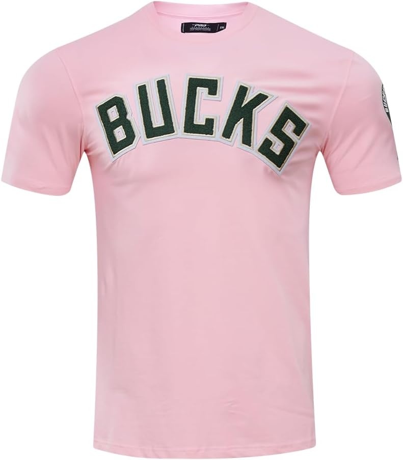 image:imagePro Standard NBA Mens Mens NBA Classic Chenille Cotton Single Jersey Short Sleeve TeePink