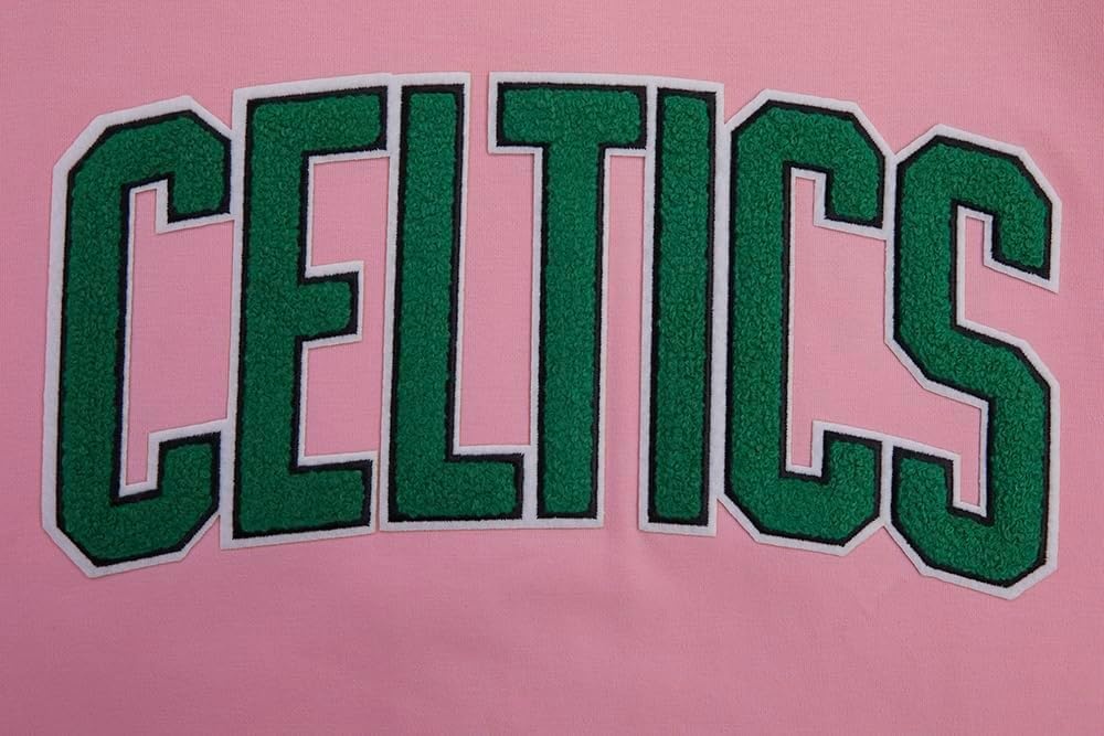 image:imagePro Standard NBA Mens Mens NBA Classic Chenille Standard Double Knit Short Sleeve ShirtPink