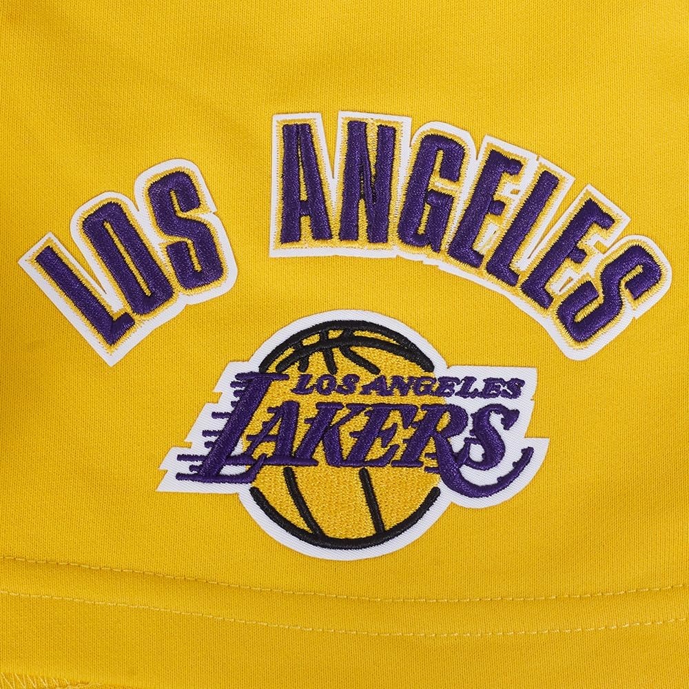 image:imagePro Standard NBA Womens Womens NBA Classic Chenille Fleece Fleece ShortYellow