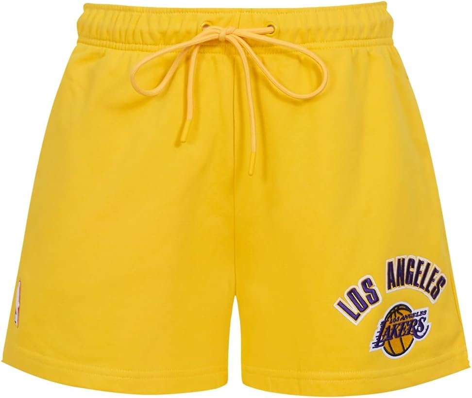 image:imagePro Standard NBA Womens Womens NBA Classic Chenille Fleece Fleece ShortYellow