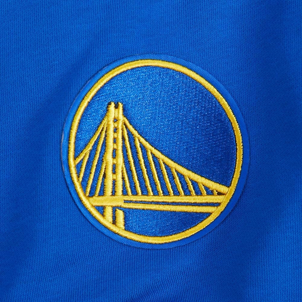 image:imagePro Standard NBA womens Womens Nba Golden State Warriors Classic Player Brushed Back French Terry Crewneck SweatshirtRoyal Blue