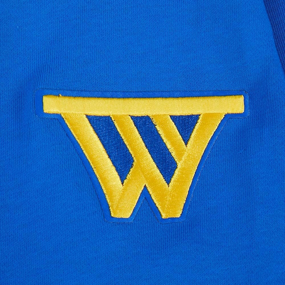 image:imagePro Standard NBA womens Womens Nba Golden State Warriors Classic Player Brushed Back French Terry Crewneck SweatshirtRoyal Blue