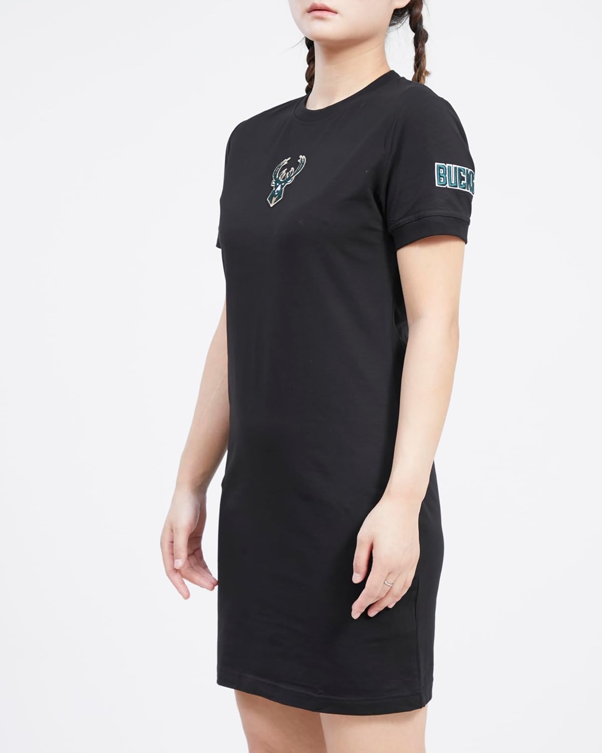 image:imagePro Standard Womens NBA Classic Chenille Cotton Single Jersey Body Con DressBlack