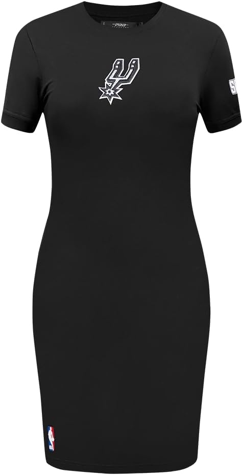 image:imagePro Standard Womens NBA Classic Chenille Cotton Single Jersey Body Con DressBlack