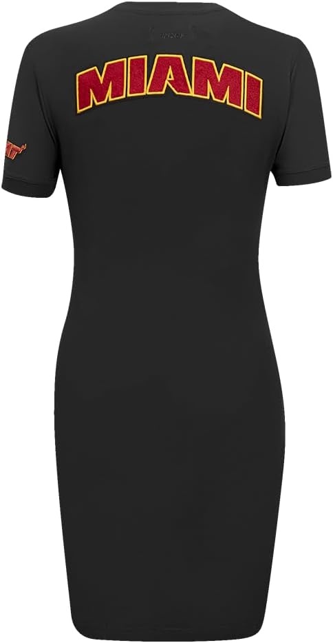 image:imagePro Standard Womens NBA Classic Chenille Cotton Single Jersey Body Con DressBlack
