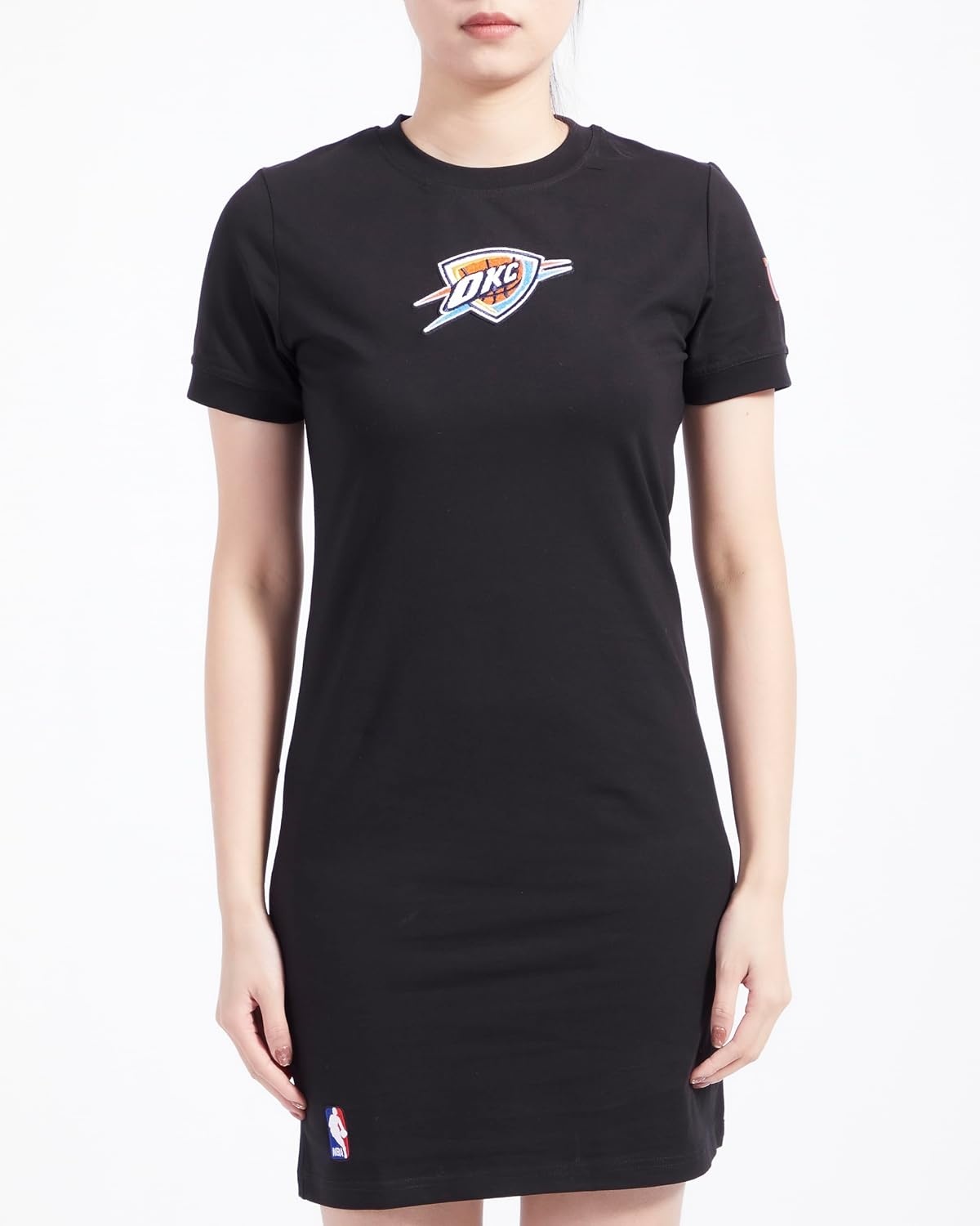 image:imagePro Standard Womens NBA Classic Chenille Cotton Single Jersey Body Con DressBlack