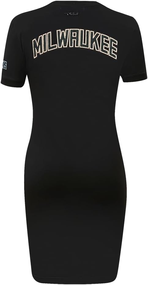 image:imagePro Standard Womens NBA Classic Chenille Cotton Single Jersey Body Con DressBlack