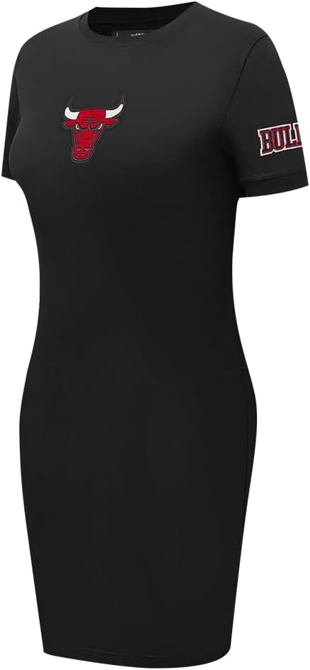 image:imagePro Standard Womens NBA Classic Chenille Cotton Single Jersey Body Con DressBlack