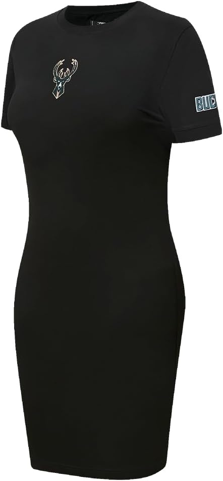 image:imagePro Standard Womens NBA Classic Chenille Cotton Single Jersey Body Con DressBlack