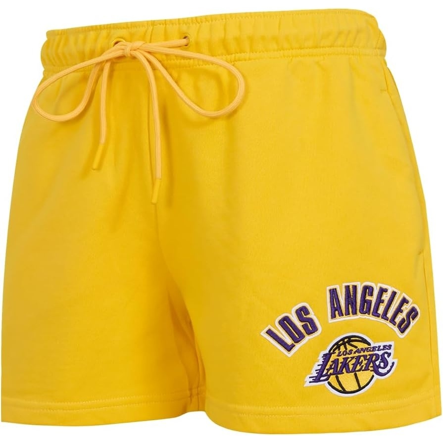 image:imagePro Standard NBA Womens Womens NBA Classic Chenille Fleece Fleece ShortYellow