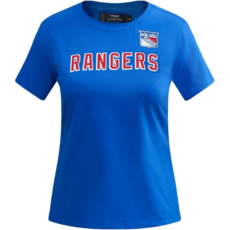 image:imagePro Standard NHL Womens Pro Standard Womens NHL Classic Chenille Short Sleeve Slim Fit TeeRoyal Blue