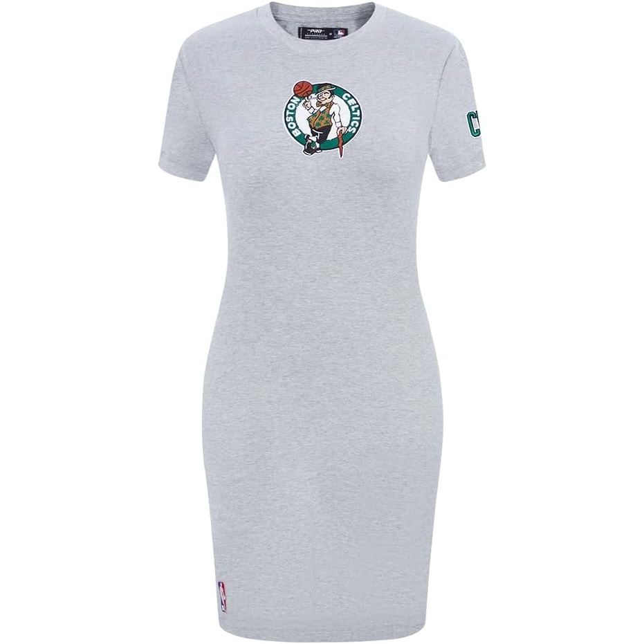 image:imagePro Standard Womens NBA Classic Chenille Cotton Single Jersey Body Con DressHeather Grey