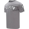 Pro Standard NBA Mens Men’s NBA Classic Chenille Cotton Single Jersey Short Sleeve Tee(Grey)