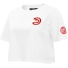 Pro Standard NBA Womens Womens NBA Classic Chenille Cotton Single Jersey Short Sleeve Boxy Tee(White)
