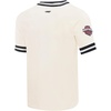 Pro Standard NHL Mens Pro Standard Mens NHL Classic Chenille Cotton Double Knit Short Sleeve Tee(Eggshell/ Black)