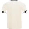 Pro Standard NHL Mens Pro Standard Mens NHL Classic Chenille Cotton Double Knit Short Sleeve Tee(Eggshell/ Black)