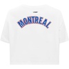 Pro Standard NHL Womens Pro Standard Womens NHL Classic Chenille Cotton Short Sleeve Boxy Tee(White)