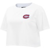 Pro Standard NHL Womens Pro Standard Womens NHL Classic Chenille Cotton Short Sleeve Boxy Tee(White)