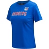 Pro Standard NHL Womens Pro Standard Womens NHL Classic Chenille Short Sleeve Slim Fit Tee(Royal Blue)