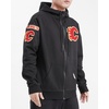 Pro Standard NHL mens Mens Nhl Classic Chenille Cotton Double Knit Full Zip Hoodie(Black)