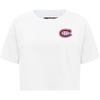 Pro Standard NHL Womens Pro Standard Womens NHL Classic Chenille Cotton Short Sleeve Boxy Tee(White)