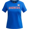 Pro Standard NHL Womens Pro Standard Womens NHL Classic Chenille Short Sleeve Slim Fit Tee(Royal Blue)