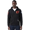 Pro Standard NHL mens Mens Nhl Classic Chenille Cotton Double Knit Full Zip Hoodie(Black)