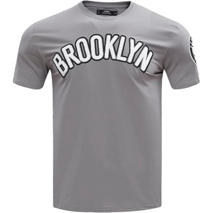 Pro Standard NBA Mens Men’s NBA Classic Chenille Cotton Single Jersey Short Sleeve Tee(Grey)