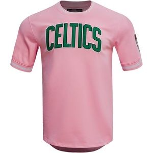 Pro Standard NBA Mens Mens NBA Classic Chenille Standard Double Knit Short Sleeve Shirt(Pink)