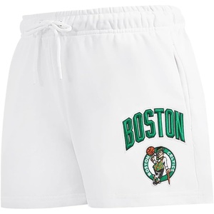 Pro Standard NBA Womens Womens NBA Classic Chenille Fleece Fleece Short(White)
