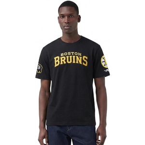Pro Standard NHL Mens Mens NHL Classic Chenille Cotton Single Jersey Short Sleeve Tee(Black)