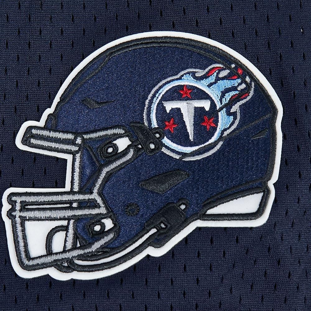 image:imagePro Standard Mens NFL Mesh Button Down TopMidnight NavyRed