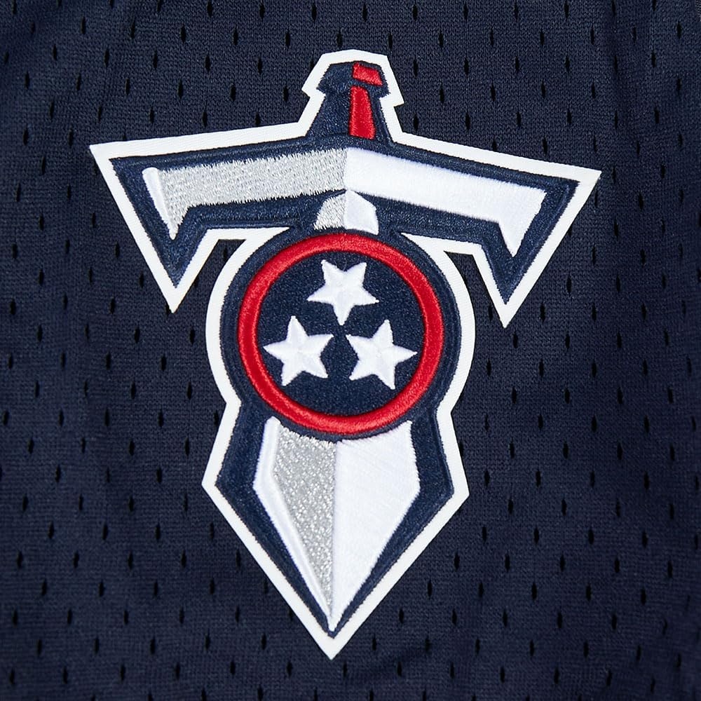 image:imagePro Standard Mens NFL Mesh Button Down TopMidnight NavyRed