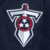 Pro Standard Mens NFL Mesh Button Down Top(Midnight Navy/Red)