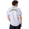 Pro Standard Mens NFL Mesh Button Down Top(White/University Blue)