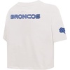 Pro Standard Womens NFL Denver Broncos Varsity Blues Short Sleeve Boxy Tee Linen 2XL