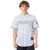 Pro Standard Mens NFL Mesh Button Down Top(White/University Blue)