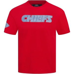 Pro Standard Mens NFL Varsity Blues Short Sleeve Tee(Red)