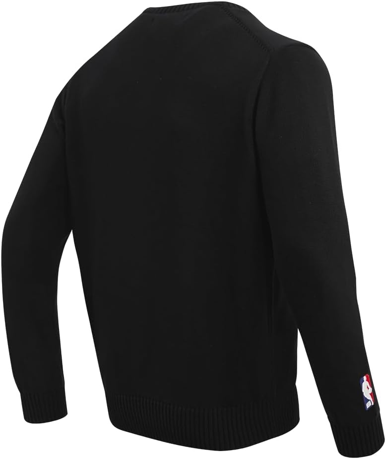image:imageMens NBA Classic Crewneck Sweater Cotton SweatersBlack