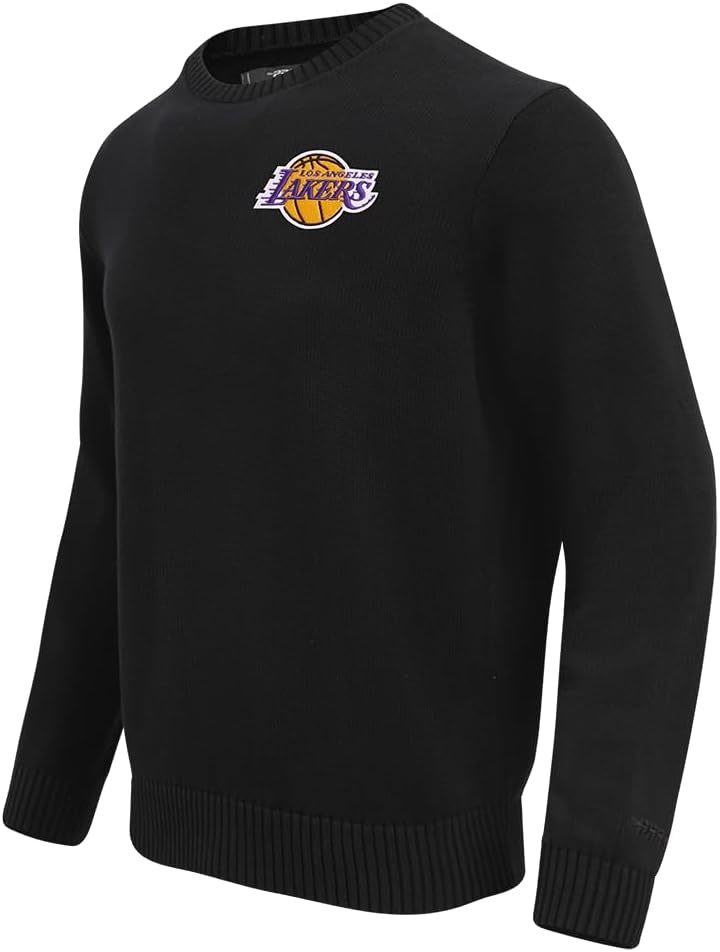 image:imageMens NBA Classic Crewneck Sweater Cotton SweatersBlack