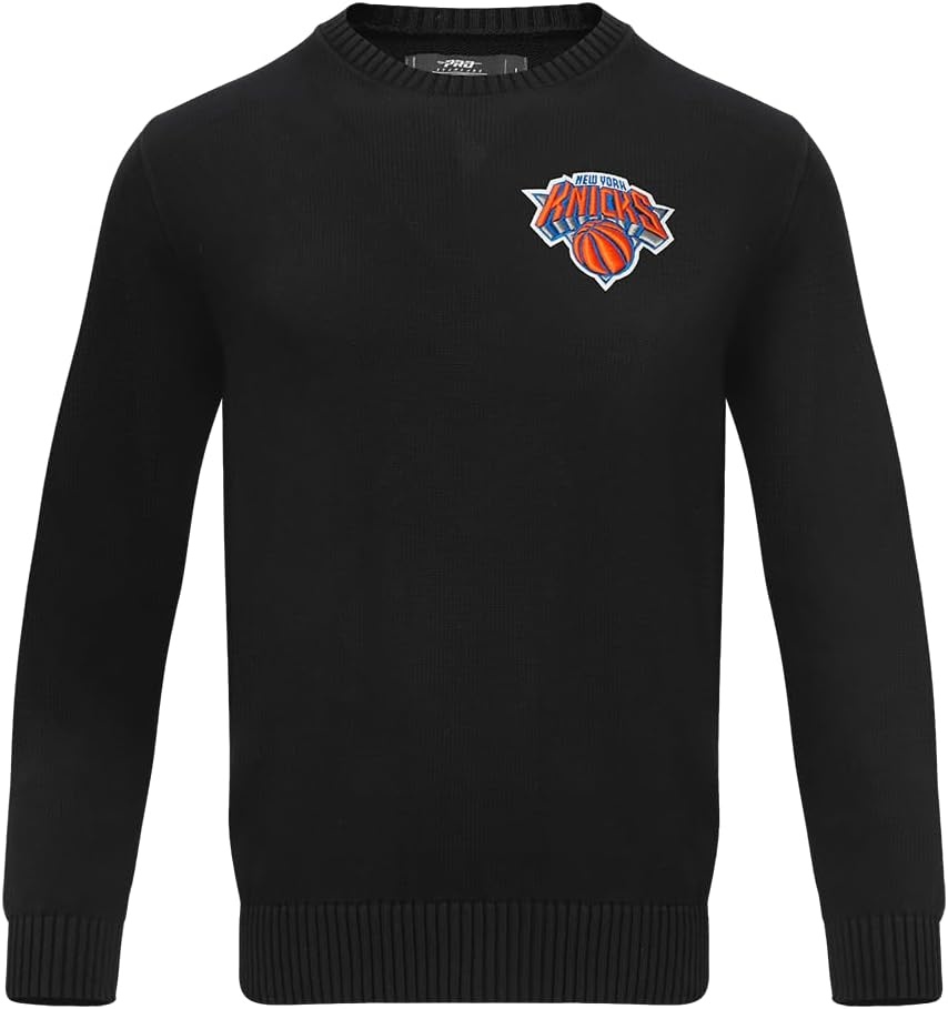 image:imageMens NBA Classic Crewneck Sweater Cotton SweatersBlack