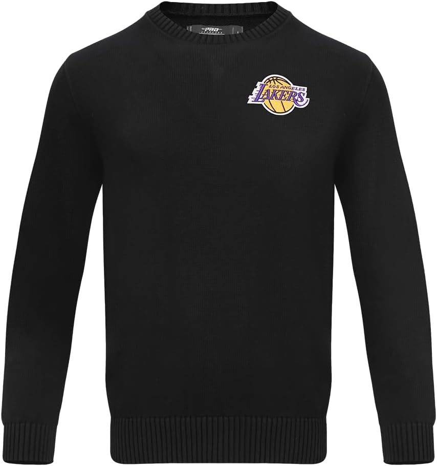 image:imageMens NBA Classic Crewneck Sweater Cotton SweatersBlack