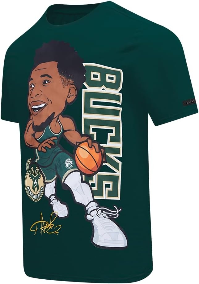 image:imageMens NBA Milwaukee Bucks Remix Avatar Cotton Short Sleeve TeeForest Green