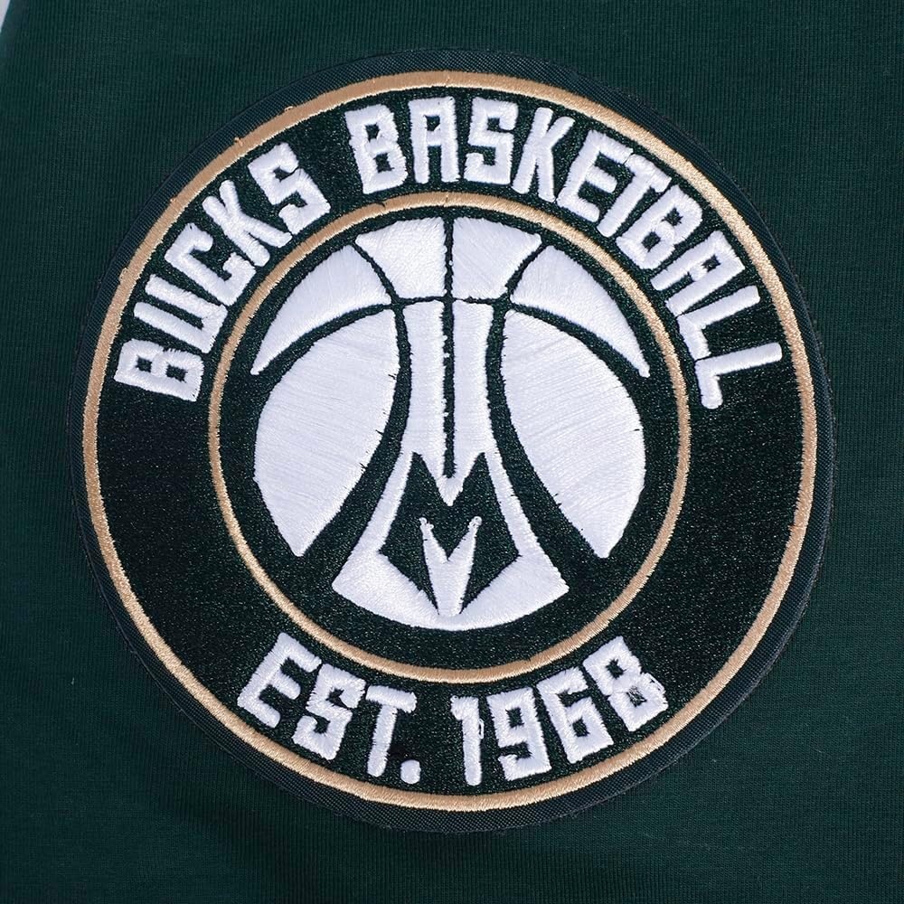 image:imageMens NBA Milwaukee Bucks Remix Avatar Cotton Short Sleeve TeeForest Green