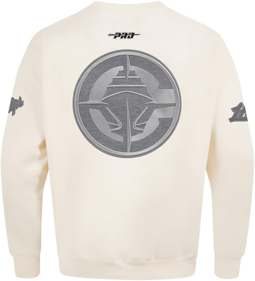 image:imagePro Standard Mens NBA Reverse French Terry Brushed Back French Terry Crewneck SweatshirtEggshell