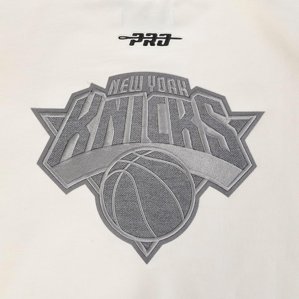 image:imagePro Standard Mens NBA Reverse French Terry Brushed Back French Terry Crewneck SweatshirtEggshell