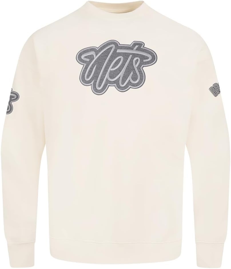 image:imagePro Standard Mens NBA Reverse French Terry Brushed Back French Terry Crewneck SweatshirtEggshell